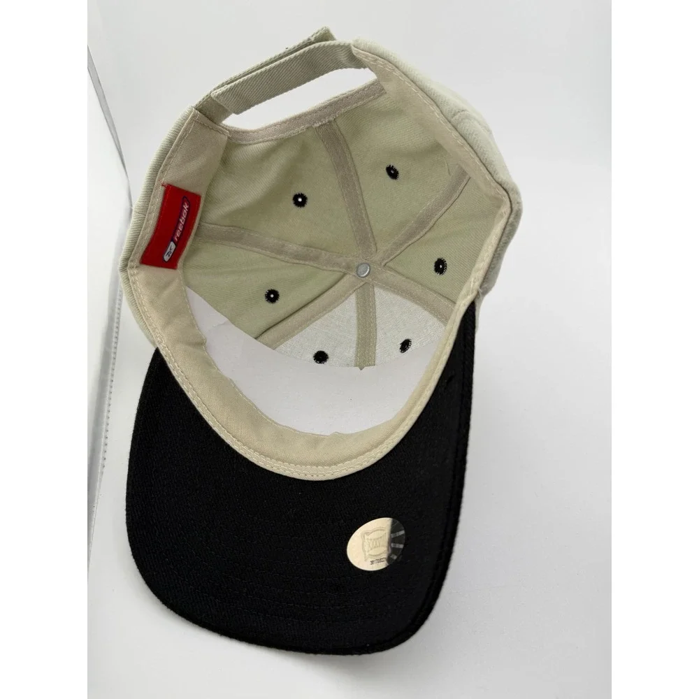 Reebok Super Bowl XXXVIII 2004 Houston Tan Black Adjustable Strapback Cap Hat
